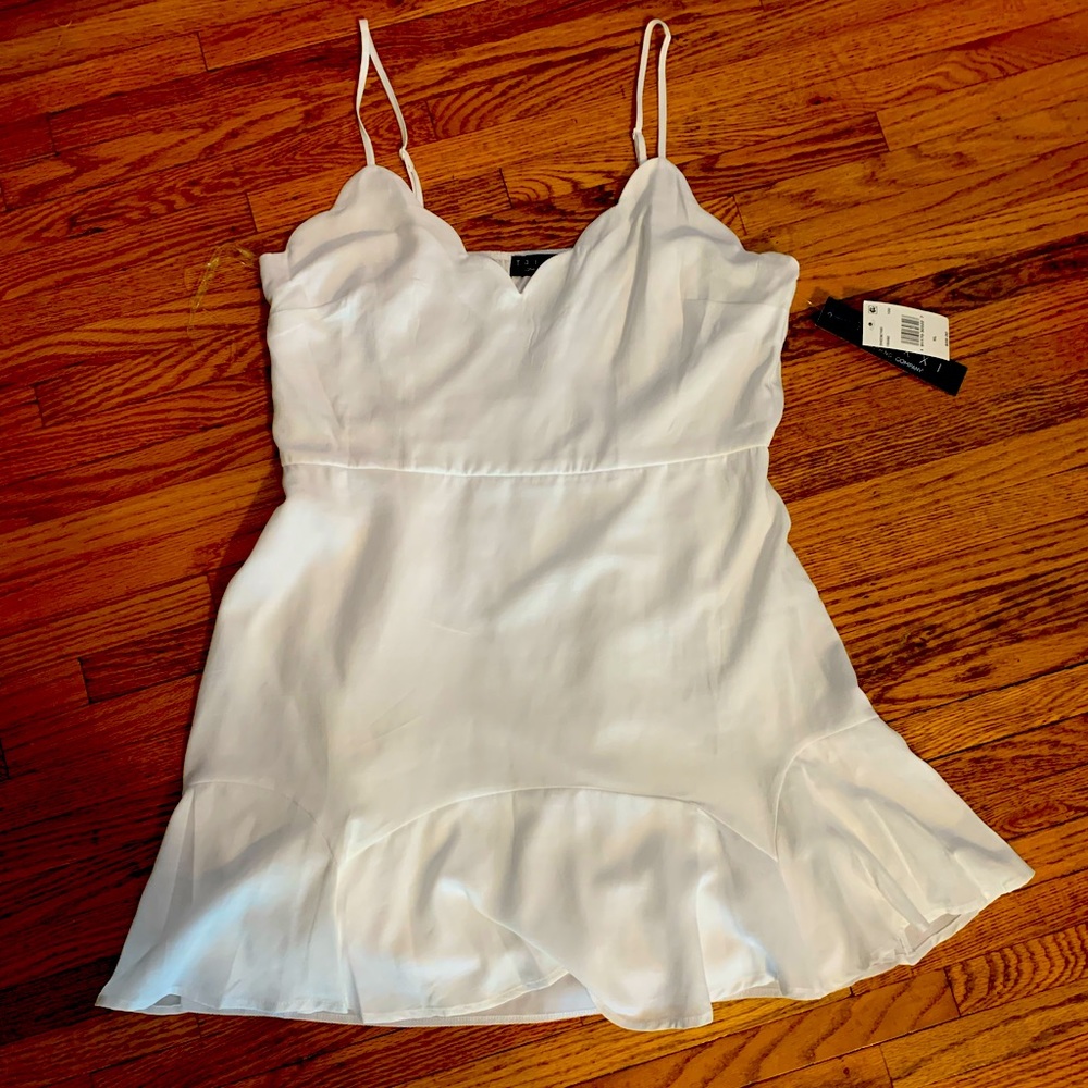 NWT White Spaghetti Strap Dress XL